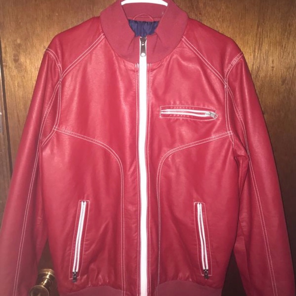 Black Rivet fine leather jacket size m